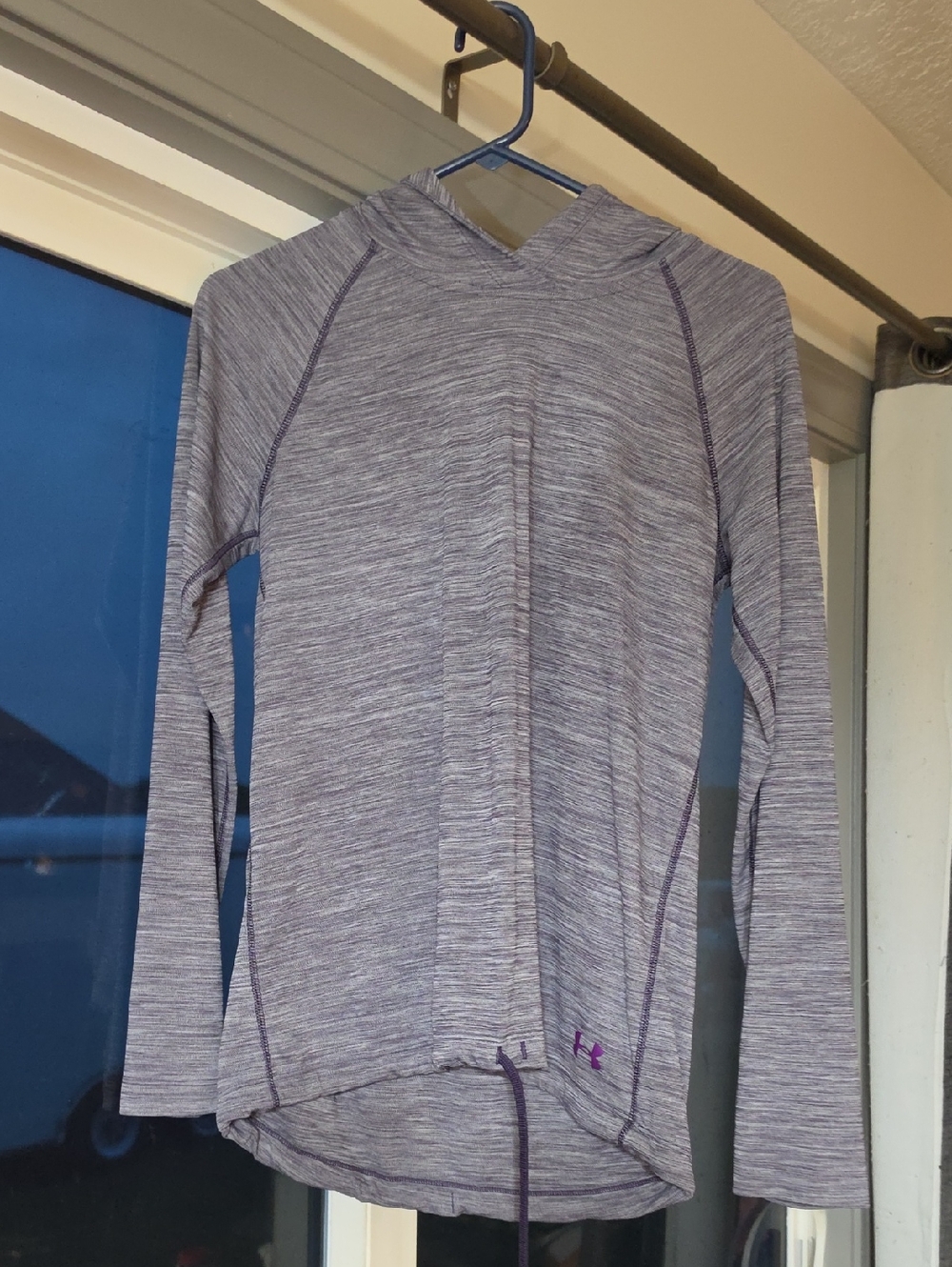 Under Armour Heathered Lavender Performance Hoodie